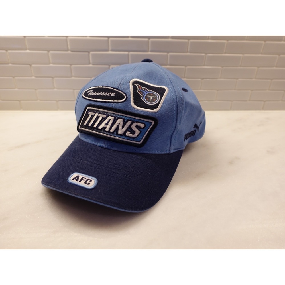 Rare Vintage Tennessee Titans Puma Proline Strapback‎ Hat Patches NFL AFC